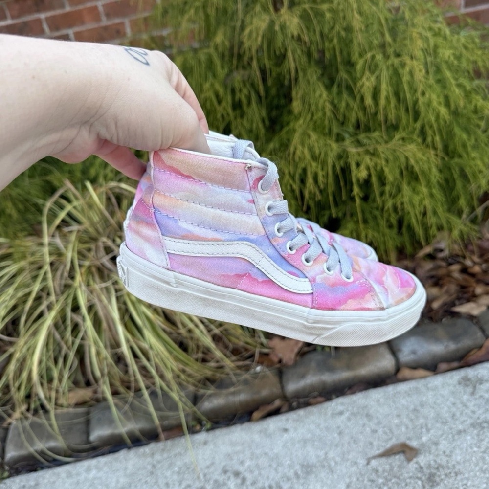 Vans Kids Sk8-Hi Zip sneakers festival dream golden hour shoes size 2 Kids